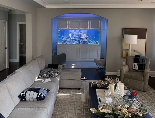JK Fish World service area aquarium project